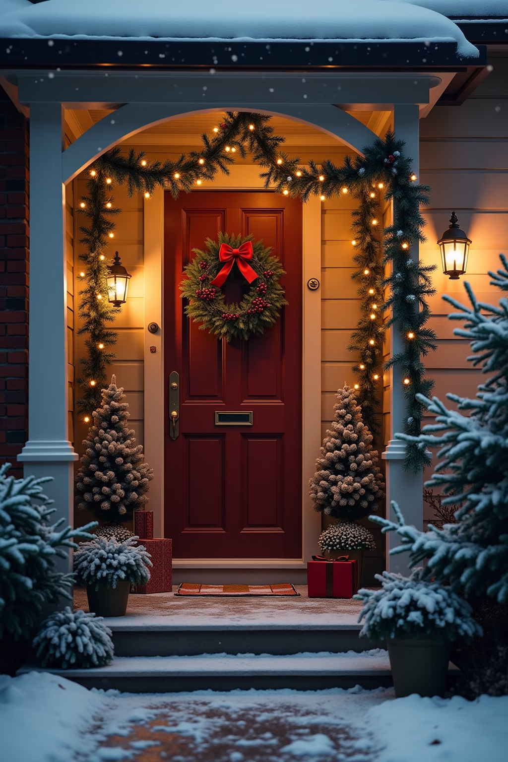 adventsdeko draussen eingang outline 1