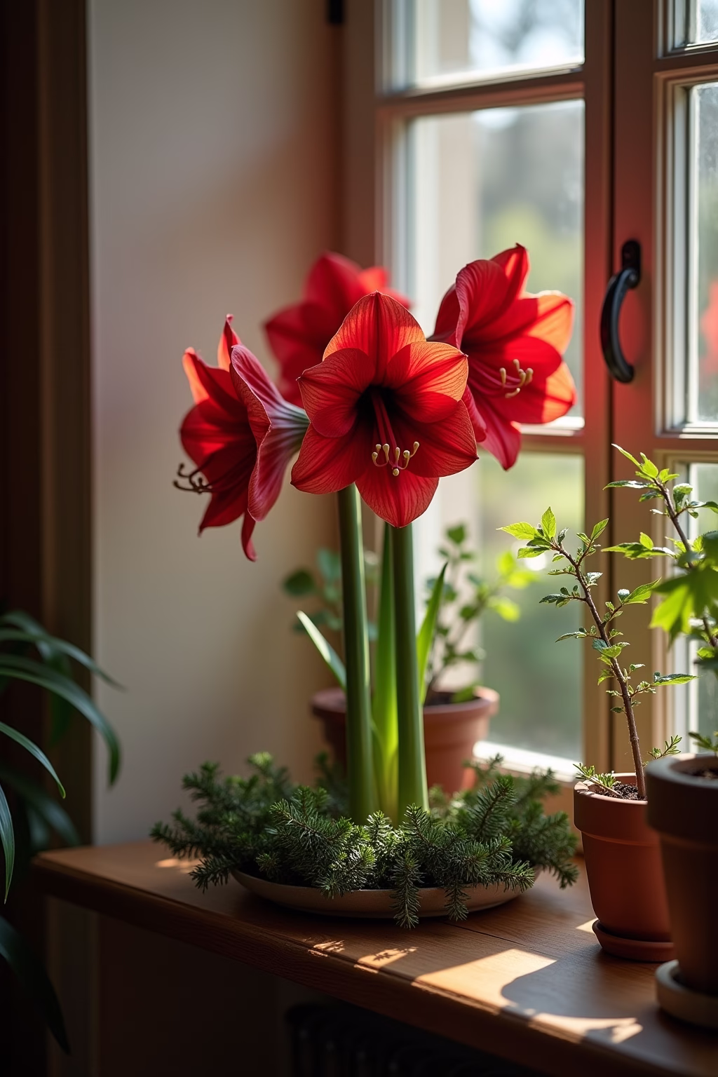 amarilis deko weihnachten outline 6