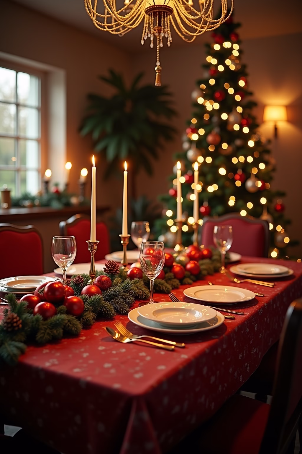 tischdecke weihnachten outline 1