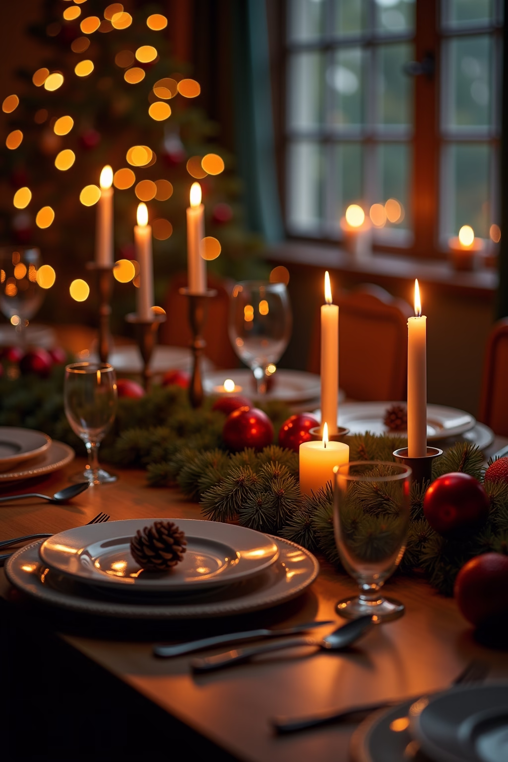 weihnachtliche tischdeko outline 1